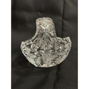 💎Small Lead Crystal Basket Starburst Pattern💎